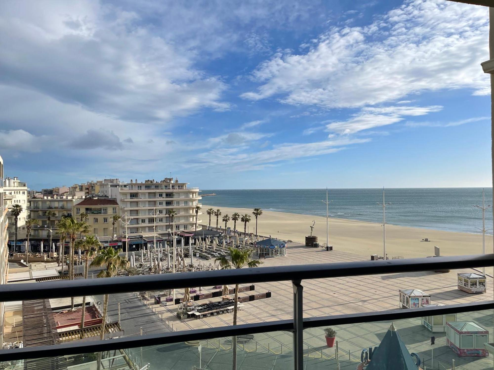 T2 Vue Mer Canet Plage - Le Petit Paradis Екстер'єр фото